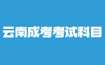 2024云南成考有哪些考試科目？