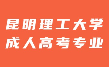 2024年昆明理工大學(xué)成人高考有哪些報考專業(yè)？